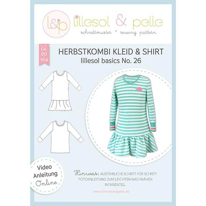 Combinación de otoño vestido y camisa, Lillesol & Pelle No. 26 | 80 - 164,  image number 1