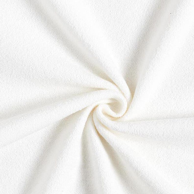 Algodón Tela de sudadera Terry Fleece – blanco lana,  image number 1