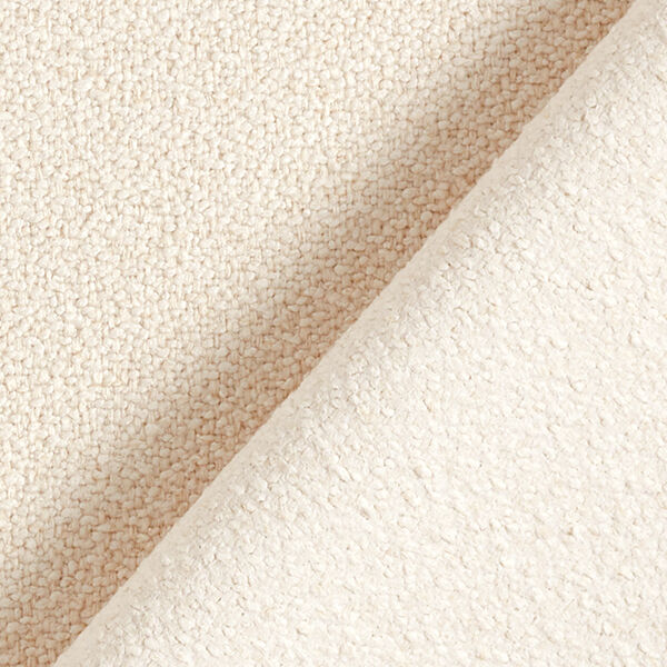 Tela de tapicería Bouclé fino – crema,  image number 3