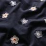 Micropana con flores bordadas – azul noche,  thumbnail number 2