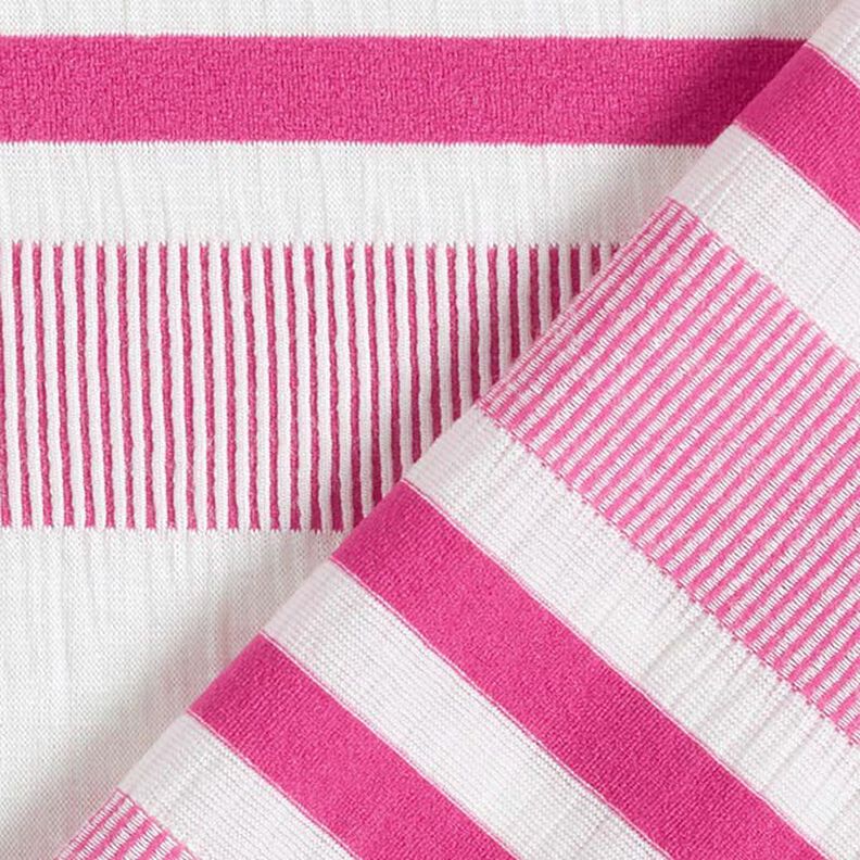 Tela de jersey de viscosa Estrellado – blanco/pink,  image number 5