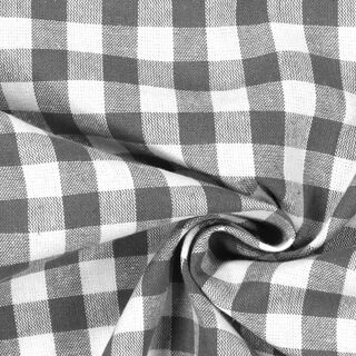 Tela de algodón Vichy - 1 cm – gris, 
