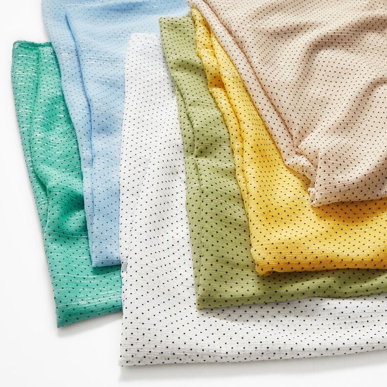 Gasa con purpurina puntos y rayas &ndash; marr&oacute;n avellana,  image number 7