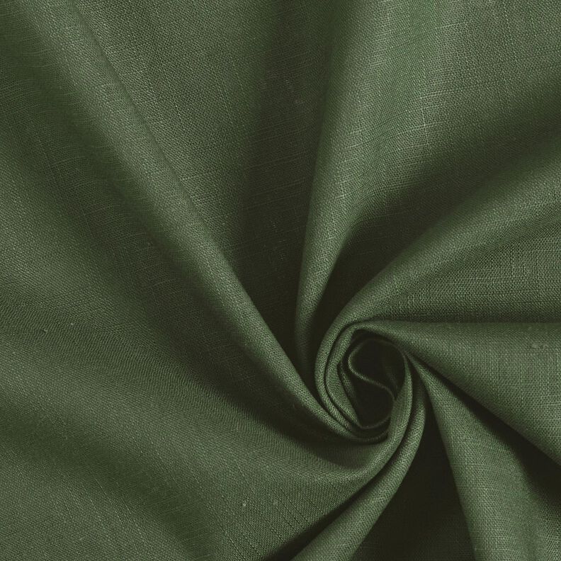 Tejido de lino con mezcla de ramio mediano – verde pino,  image number 1