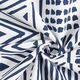 Tela decorativa Lona Étnico – azul marino/blanco,  thumbnail number 3