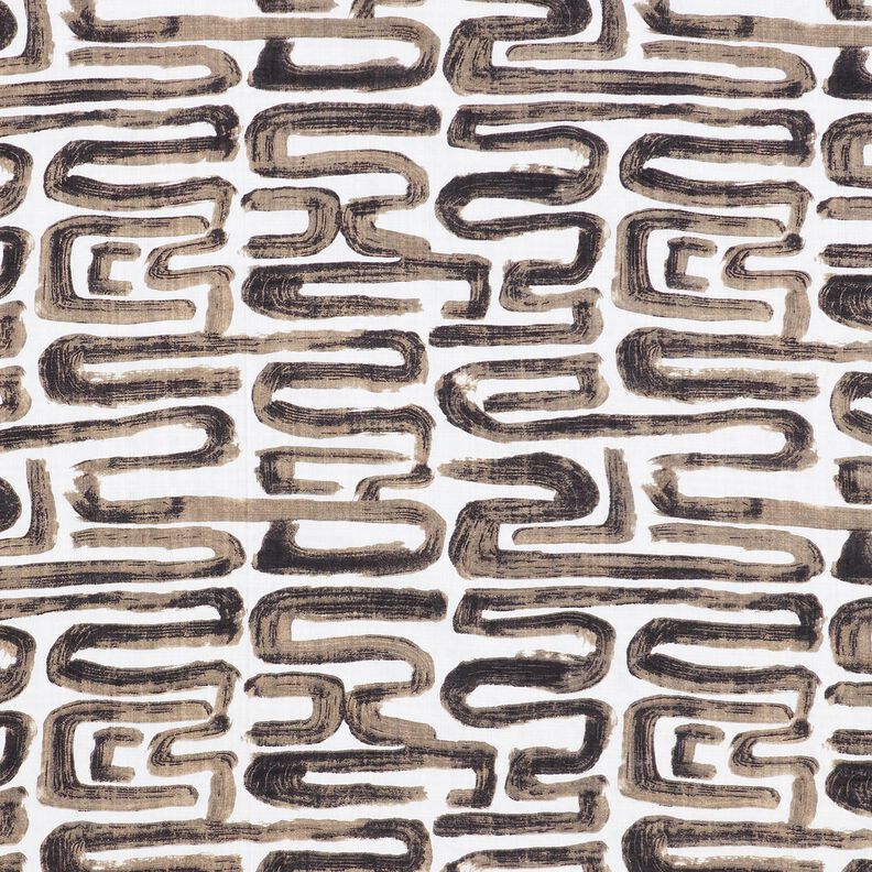 Mezcla algodón-viscosa con serpientes – blanco,  image number 1