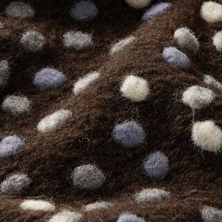 Punto de lana Granos de colores – marrón oscuro, 