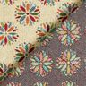 Tela decorativa Tapiz Mandalas de flores pequeñas – beige claro/rojo,  thumbnail number 4