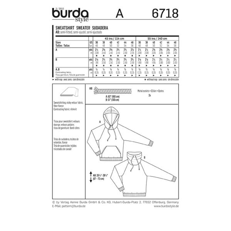 Suéter, Burda 6718,  image number 6