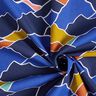 Tela de algodón Cretona Ondas abstractas – azul real/salvia,  thumbnail number 3