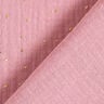 Muselina de algodón con manchas doradas dispersas – rosa/dorado,  thumbnail number 4