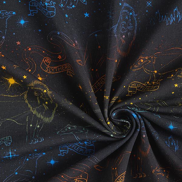 Tela de jersey de algodón Telas con licencia Animales heráldicos constelaciones Harry Potter  |,  image number 3