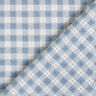 Tela de algodón con estructura a cuadros – blanco/azul claro,  thumbnail number 5