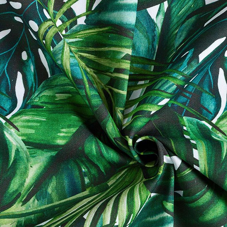 Tela decorativa Panamá media Hojas de palmera – verde,  image number 3