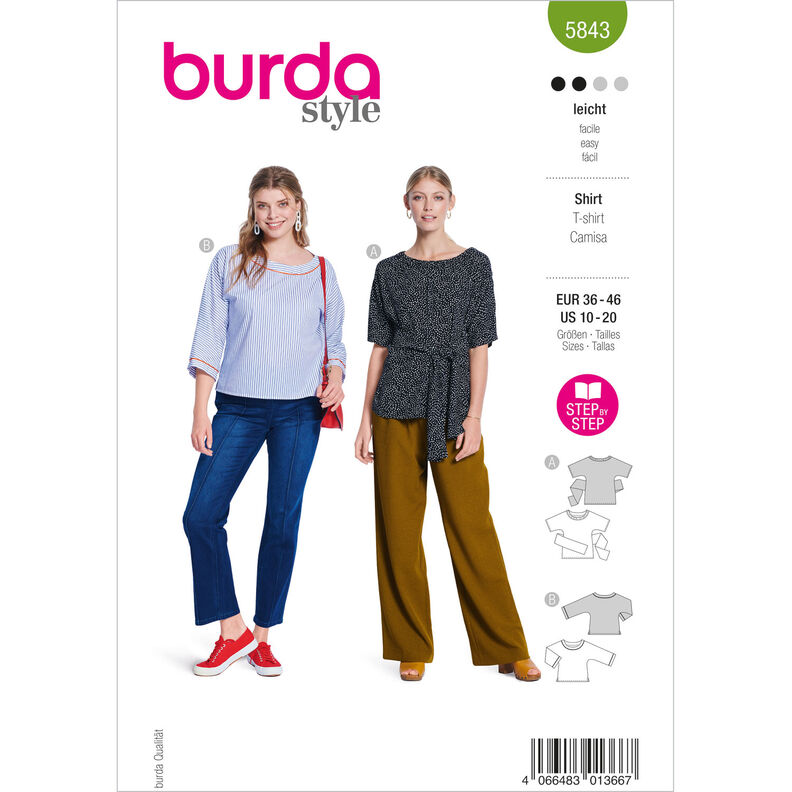 Camisa | Burda 5843 | 36-46,  image number 1