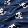 Tela de jersey de algodón Mapache con estrellas | Glitzerpüppi – azul noche/plateado,  thumbnail number 2