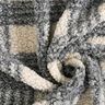 Punto Bouclé Cuadros – blanco lana/gris,  thumbnail number 3