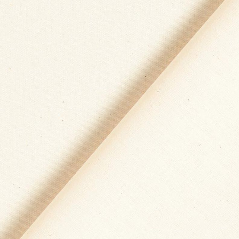 Popelina de algodón Uni – crema,  image number 5