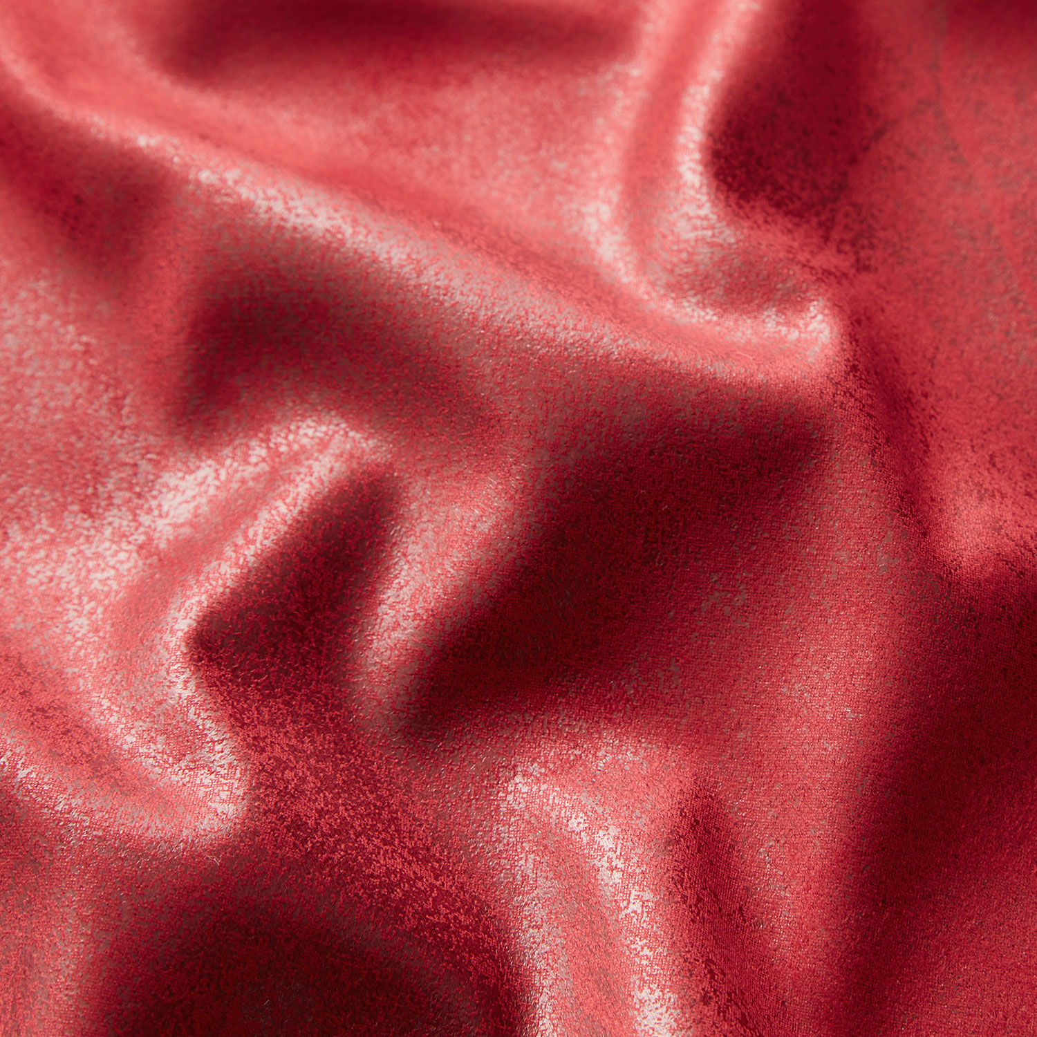 Terciopelo de piel sintetica aspecto usado rojo Perfecto para Chaquetas