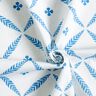 Tela decorativa Sarga de algodón Diamantes elegantes  – blanco/azul,  thumbnail number 3