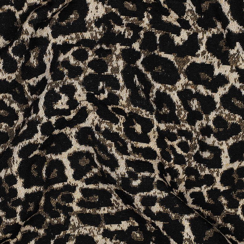 Jacquard Estampado leopardo – naturaleza/negro,  image number 2