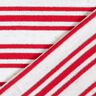 Tela de jersey de viscosa Rayas brillantes irregulares – blanco lana/rojo,  thumbnail number 4
