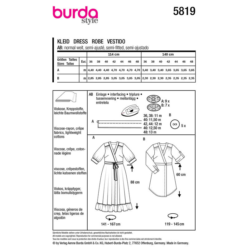 Vestido | Burda 5819| 36-48,  image number 9