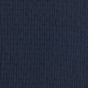 Muselina/doble arruga dobby – azul marino, 