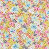 Tela de algodón Popelina Flores coloridas – lavanda/azul,  thumbnail number 1