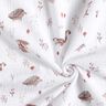 Muselina/doble arruga Animales en el claro del bosque – blanco,  thumbnail number 3