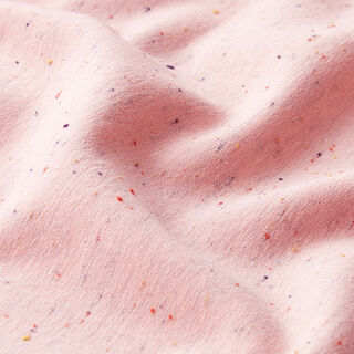 Tela de sudadera suave Chispitas de colores – rosa, 