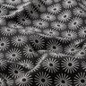 Tela de jersey de algodón brillan las flores – negro,  thumbnail number 2