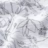 Muselina/doble arruga Prado de flores pintado – blanco/negro,  thumbnail number 2