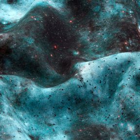 Sudadera Rugosa Universo Impresión digital – azul hielo/negro, 