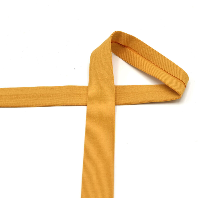 Cinta al biés Tela de jersey de algodón [20 mm] – amarillo curry,  image number 2