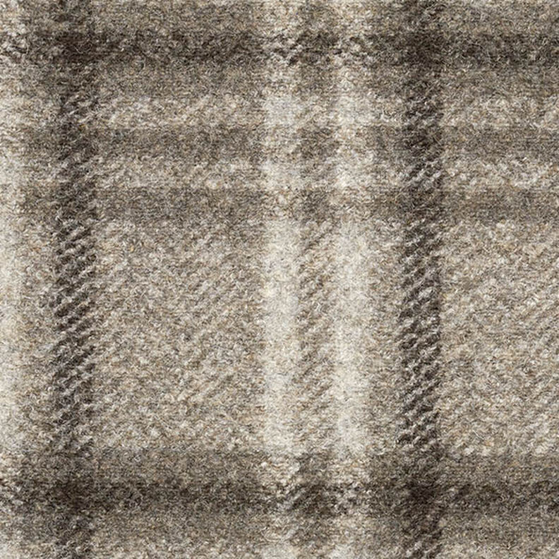 Tela de abrigo mezcla de lana a cuadros – gris pardo,  image number 1
