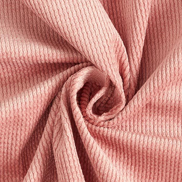 Tela de tapicería Apariencia de pana Ondas – rosa antiguo,  image number 1