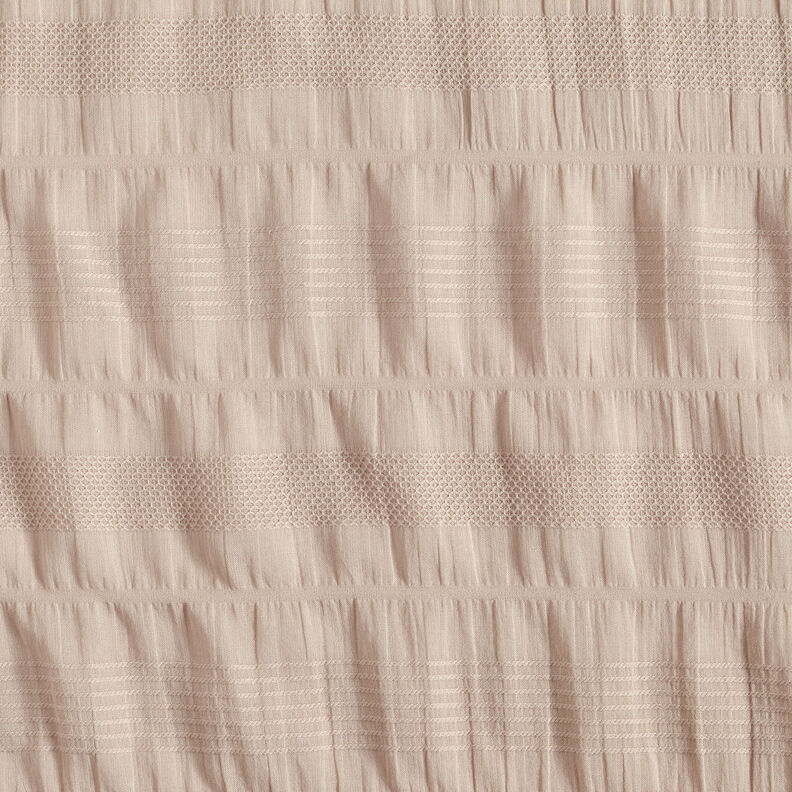 Tela de algodón fruncida – almendra,  image number 1