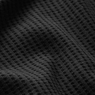Jersey de algodón con relieves Uni – negro, 