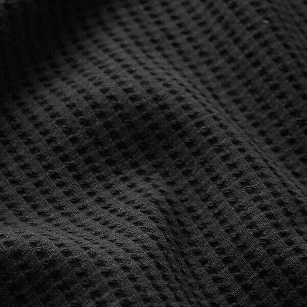 Jersey de algodón con relieves Uni – negro,  image number 2
