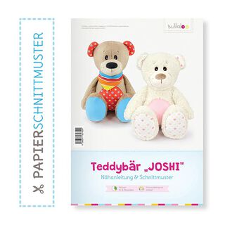 Patrón de papel Teddy «JOSHI» para coser osos de peluche  | Kullaloo, 