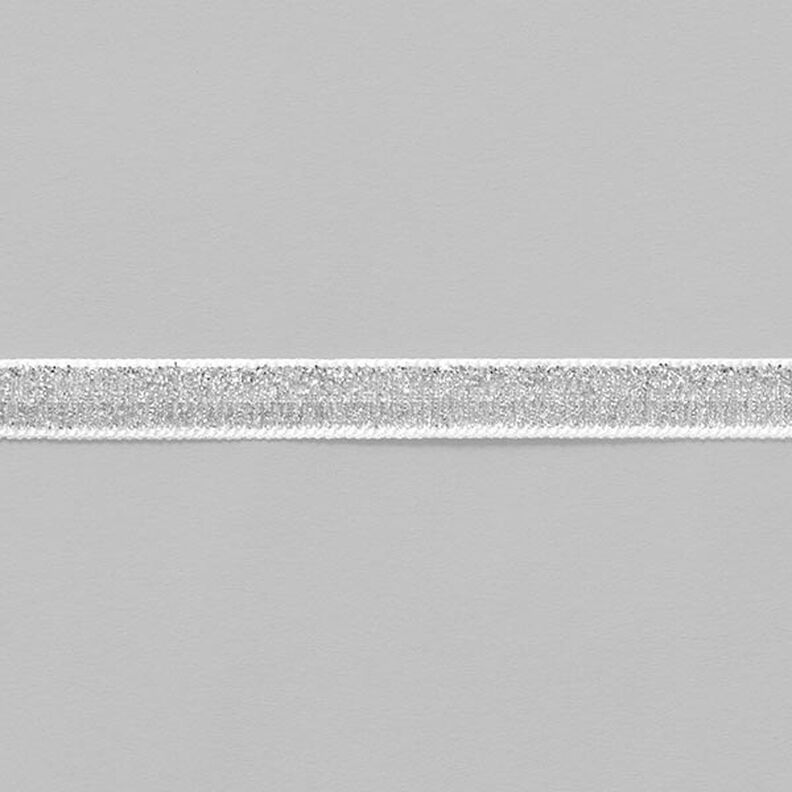 Cinta de felpa Metálico [10 mm] – plata metalizada,  image number 2