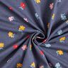 Tela de jersey de algodón Florecitas – azul marino,  thumbnail number 4