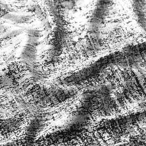 Tejido de punto estampado metalizado abstracto &ndash; plata metalizada/negro, 