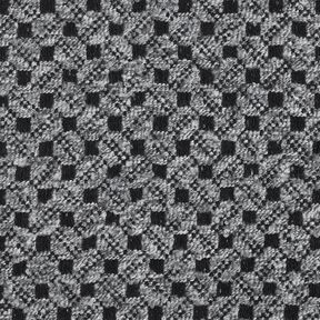 Tela para abrigos cuadraditos – gris claro/negro, 