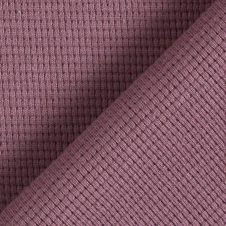 Jersey de algodón tipo gofre mini Uni – berenjena,  image number 4