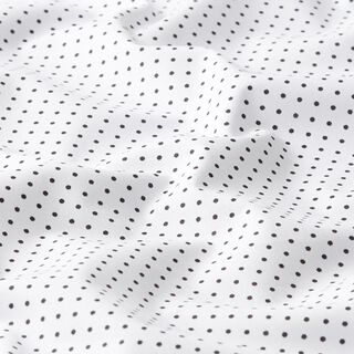 Popelina de algodón puntos pequeños – blanco/negro, 