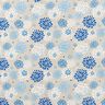 Tela decorativa Lona Flores – azul/blanco,  thumbnail number 1
