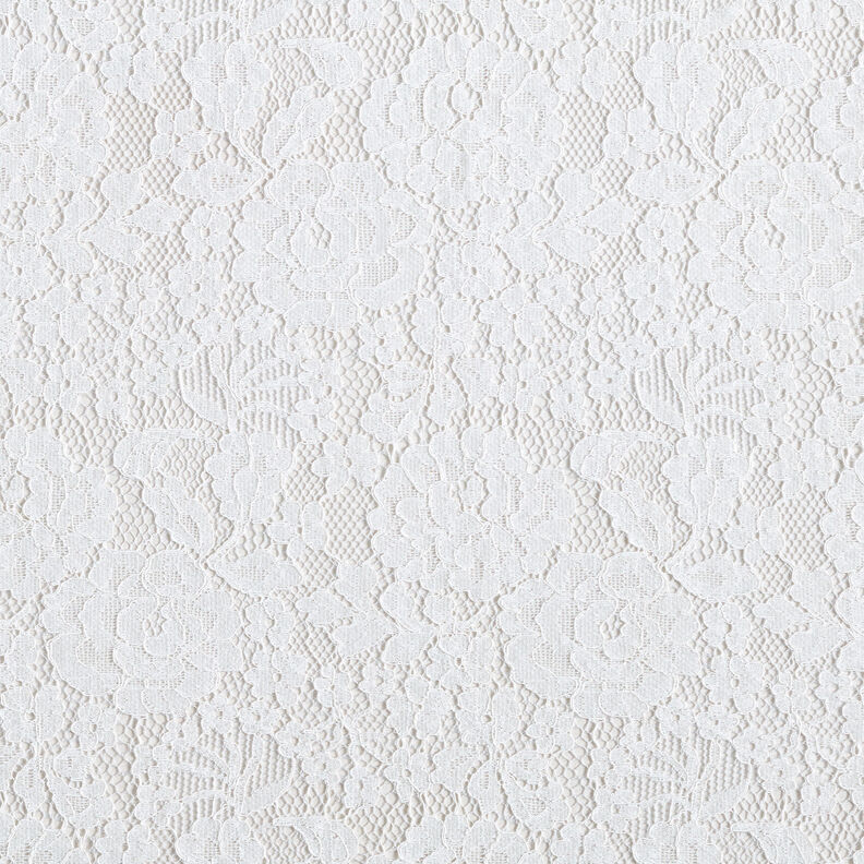Encaje fino con motivo floral – blanco,  image number 1