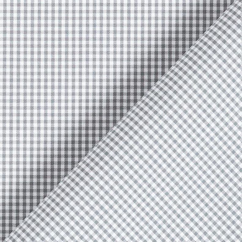 Tela de algodón vichy – blanco/gris,  image number 4
